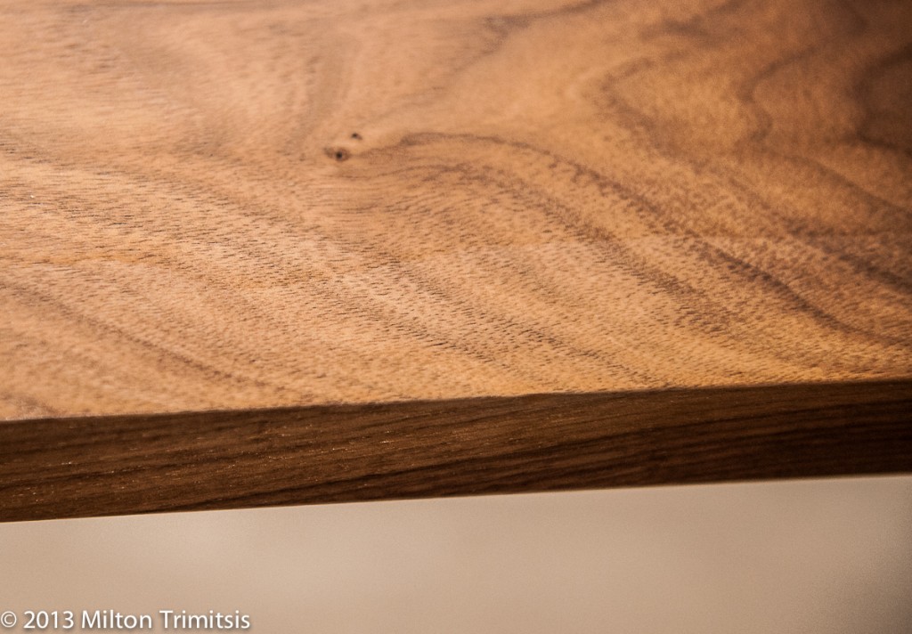 Finish flaw in walnut tabletop