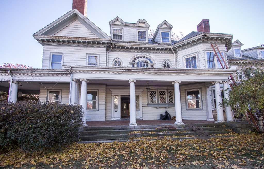 Nineteenth-century mansion in Jamaica Plain Ma in need of repair