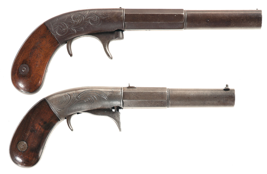 Example of Bacon underhammer pistols